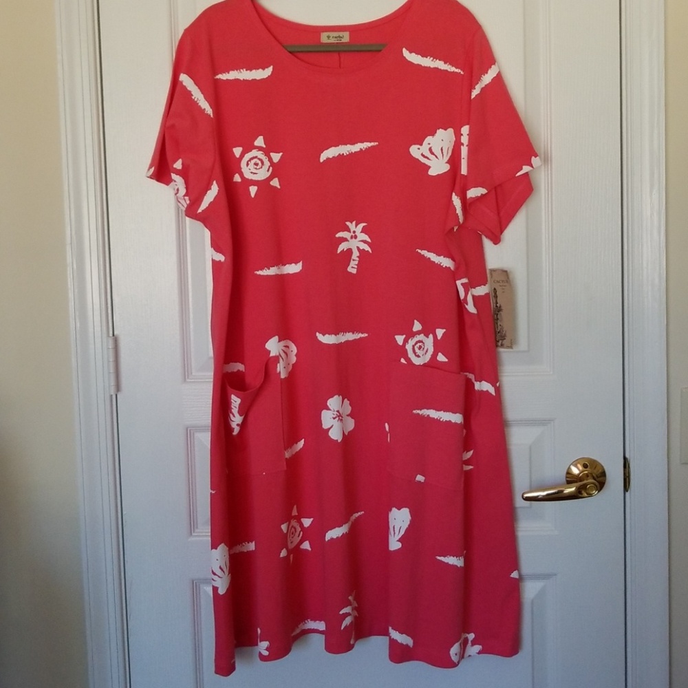 Cactus Hand Painted Summer Dress